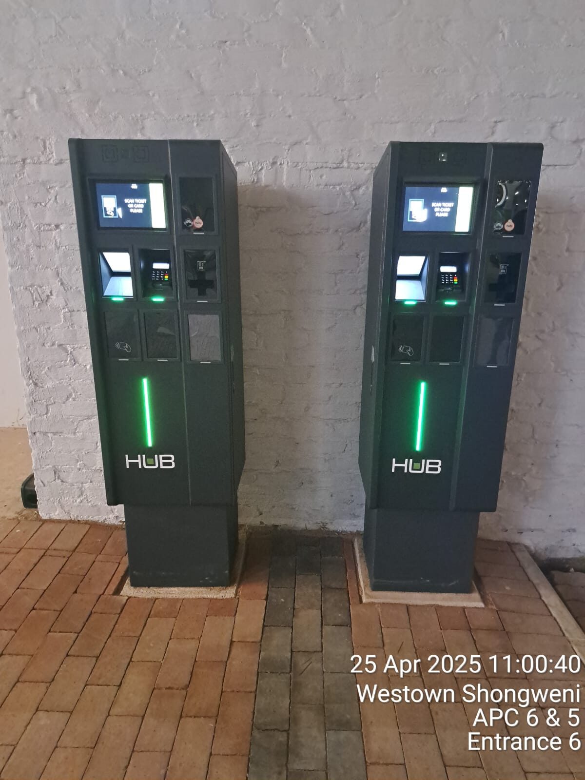 Two HUB paid-parking pay stations installed by Fibretech